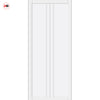 Galeria Panel Solid Wood Internal Door Pair UK Made DD0102P - Cloud White Premium Primed - Urban Lite® Bespoke Sizes