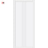 Galeria Panel Solid Wood Internal Door UK Made  DD0102P - Cloud White Premium Primed - Urban Lite® Bespoke Sizes