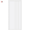 Tula Panel Solid Wood Internal Door Pair UK Made DD0104P - Cloud White Premium Primed - Urban Lite® Bespoke Sizes