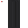 Simona Panel Solid Wood Internal Door Pair UK Made DD0105P - Shadow Black Premium Primed - Urban Lite® Bespoke Sizes