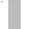 Simona Panel Solid Wood Internal Door Pair UK Made DD0105P - Mist Grey Premium Primed - Urban Lite® Bespoke Sizes