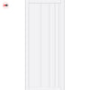 Simona Panel Solid Wood Internal Door UK Made  DD0105P - Cloud White Premium Primed - Urban Lite® Bespoke Sizes