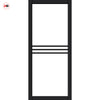 Adina Solid Wood Internal Door Pair UK Made DD0107F Frosted Glass - Shadow Black Premium Primed - Urban Lite® Bespoke Sizes