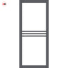 Adina Solid Wood Internal Door UK Made  DD0107F Frosted Glass - Stormy Grey Premium Primed - Urban Lite® Bespoke Sizes