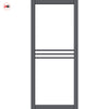 Adina Solid Wood Internal Door Pair UK Made DD0107C Clear Glass - Stormy Grey Premium Primed - Urban Lite® Bespoke Sizes