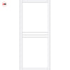 Adina Solid Wood Internal Door Pair UK Made DD0107C Clear Glass - Cloud White Premium Primed - Urban Lite® Bespoke Sizes