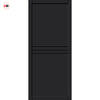 Adina Panel Solid Wood Internal Door UK Made  DD0107P - Shadow Black Premium Primed - Urban Lite® Bespoke Sizes