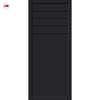 Drake Panel Solid Wood Internal Door Pair UK Made DD0108P - Shadow Black Premium Primed - Urban Lite® Bespoke Sizes