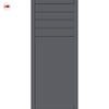 Drake Panel Solid Wood Internal Door Pair UK Made DD0108P - Stormy Grey Premium Primed - Urban Lite® Bespoke Sizes