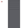 Drake Panel Solid Wood Internal Door UK Made  DD0108P - Stormy Grey Premium Primed - Urban Lite® Bespoke Sizes