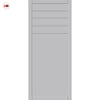 Drake Panel Solid Wood Internal Door UK Made  DD0108P - Mist Grey Premium Primed - Urban Lite® Bespoke Sizes