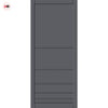 Chord Panel Solid Wood Internal Door UK Made  DD0110P - Stormy Grey Premium Primed - Urban Lite® Bespoke Sizes