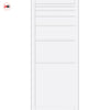 Revella Panel Solid Wood Internal Door Pair UK Made DD0111P - Cloud White Premium Primed - Urban Lite® Bespoke Sizes