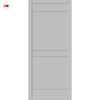 Ebida Panel Solid Wood Internal Door Pair UK Made DD0113P - Mist Grey Premium Primed - Urban Lite® Bespoke Sizes