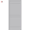 Ebida Panel Solid Wood Internal Door UK Made  DD0113P - Mist Grey Premium Primed - Urban Lite® Bespoke Sizes