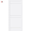 Ebida Panel Solid Wood Internal Door Pair UK Made DD0113P - Cloud White Premium Primed - Urban Lite® Bespoke Sizes