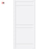 Ebida Panel Solid Wood Internal Door UK Made  DD0113P - Cloud White Premium Primed - Urban Lite® Bespoke Sizes
