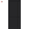 Lerens Panel Solid Wood Internal Door Pair UK Made DD0117P - Shadow Black Premium Primed - Urban Lite® Bespoke Sizes