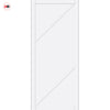 Aria Panel Solid Wood Internal Door UK Made DD0124P - 7 Colour Options Premium Primed - Urban Lite® Bespoke Sizes
