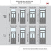 Exterior Victorian Nightingale 3L 2P Front Door with Transom - Customisable: Size, Colour, Glass Options