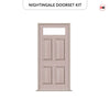 Exterior Victorian Nightingale 1L 4P Door and Frame - Colour and Glass Options
