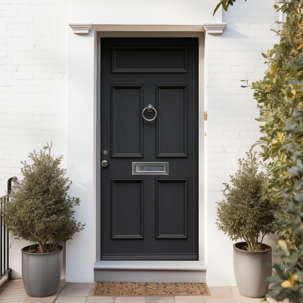 External Nightingale Made to Measure Panelled Front Door - 57mm Thick - Six Colour Options - 5 Panels