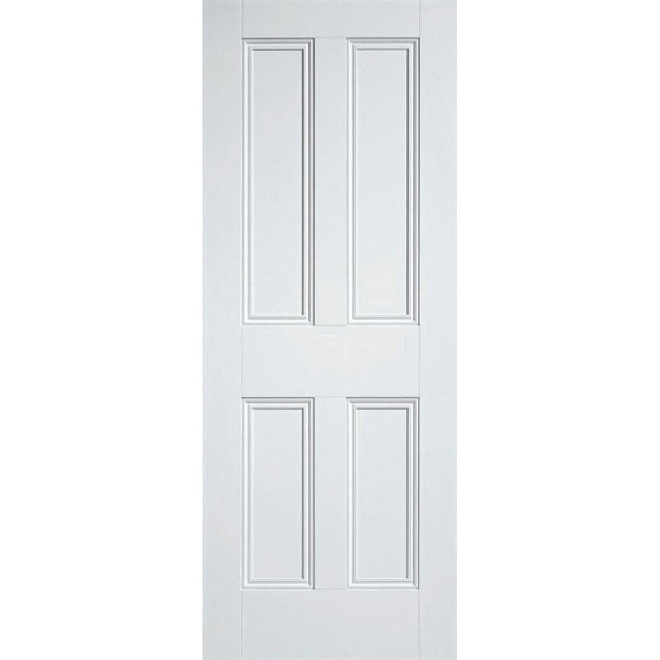 EasiKit Internal Door and Frame Kit - Nostalgia 4 Panel Internal Door - White Primed