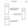 Orkney 1 Pane 2 Panel Solid Wood Internal Door UK Made DD6403SG Frosted Glass - Eco-Urban - Colour Options