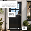 Cottage Stable 4L External Oak Door - Clear Double Glazing - Colour Options