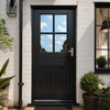 Cottage Stable 4L External Oak Door - Clear Double Glazing - Colour Options