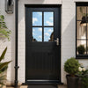 Cottage Stable 4L External Oak Door - Clear Double Glazing - Colour Options