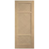 Alvin Oak Panel Internal Door Pair - Prefinished