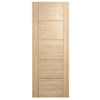 Friendly Value - 7 Panel Oak Flush Internal Door - Unfinished - 30 Minute Fire Rated