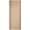 Melbourne Oak Internal Internal Door Pair - Clear Glass - Prefinished