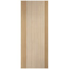 Melbourne Oak Internal Internal Door Pair - Clear Glass - Prefinished