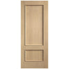 Murcia Oak Panel Internal Door Pair - Prefinished