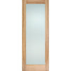 EasiKit Internal Door and Frame Kit - Full Pane Oak Internal Door - Clear Glass