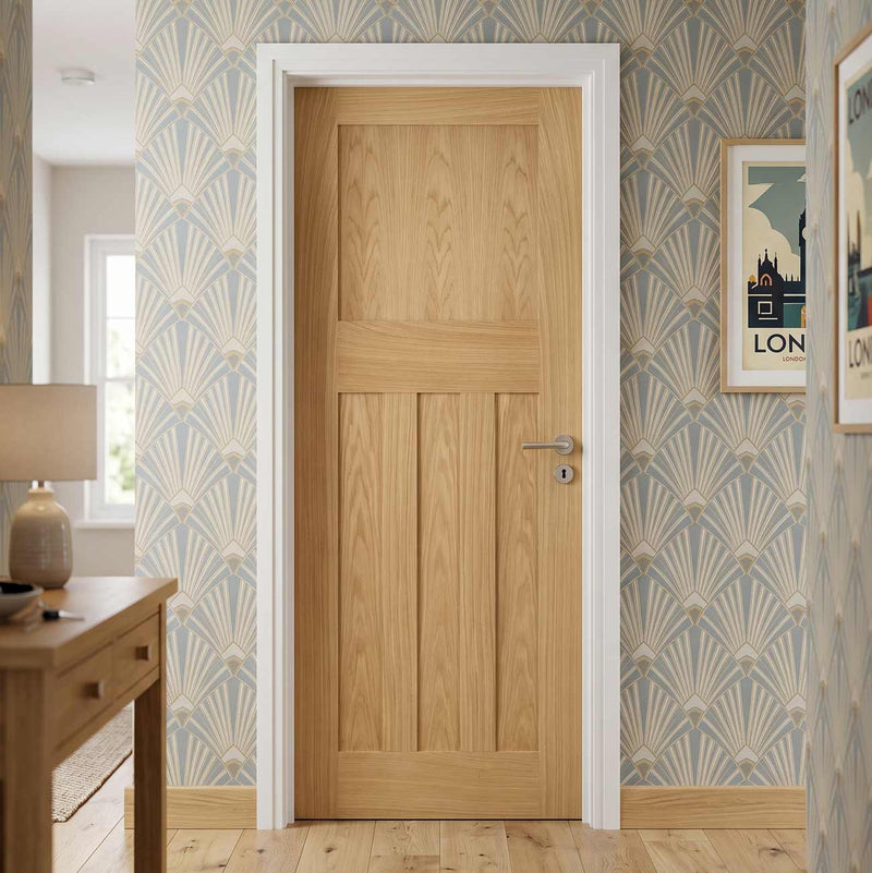 Cambridge Period Oak Internal Door - Unfinished