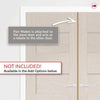 Lincoln Glazed Oak Internal Door Pair - Clear Glass