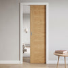 Ostria Oak Single Evokit Pocket Door - Prefinished
