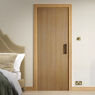 Image: Brisbane Oak Flush Internal Door - Prefinished