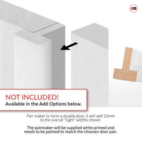 White Pairmaker to form a double doors will add 12mm to the overall width - NOT INCLUDED