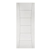 EasiKit Internal Door and Frame Kit - All Fittings Included - Pamplona White Primed Flush Internal Door