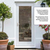 External Shaker 1L Oak Door - Clear Double Glazing