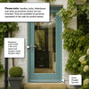 External Shaker 1L Oak Door - Clear Double Glazing - Colour Options