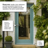 External Shaker 1L Oak Door - Clear Double Glazing - Colour Options