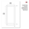 Made to Measure Exterior Full Pane Front Door - 45mm Thick - Seven Colour Options - Double Glazing