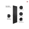 JB Kind Industrial Plaza Black Internal Door Pair - Prefinished