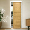 Seville Oak Panel Single Evokit Pocket Door - Prefinished