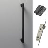 Concord XL 400mm Back to Back Pull Handle Pack - 4 Radius Cornered Hinges - Matt Black